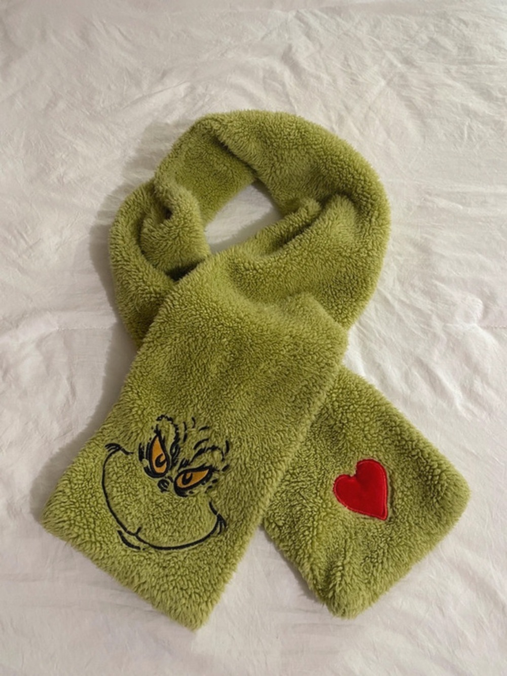 Dept. 56 The Grinch fleece scarf